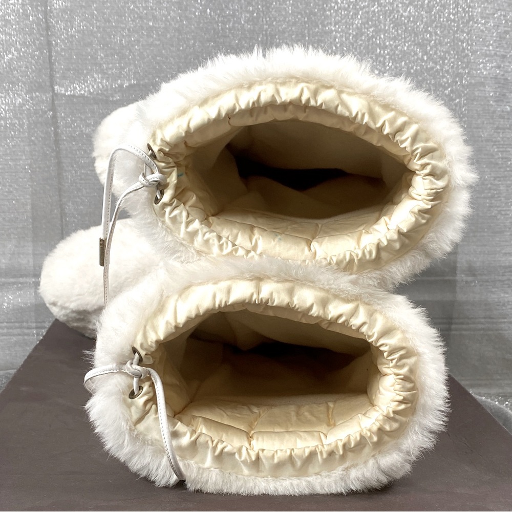 ✨HP✨AUTH CELINE MOON BOOTS Leather & Rabbit Fur EUC 38-40 - Picture 8 of 17